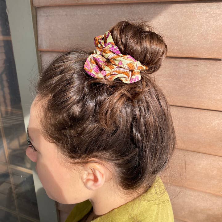 Seeds - Wholesale Scrunchie - Women's - Repurposed Silk Scrunchie | Made From Upcycled Silk Scraps2