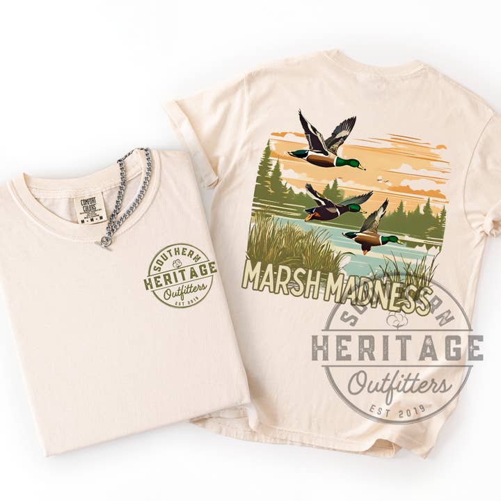 Marsh Madness – Camiseta Comfort Colors para venta al por mayor de Southern Heritage Outfitters