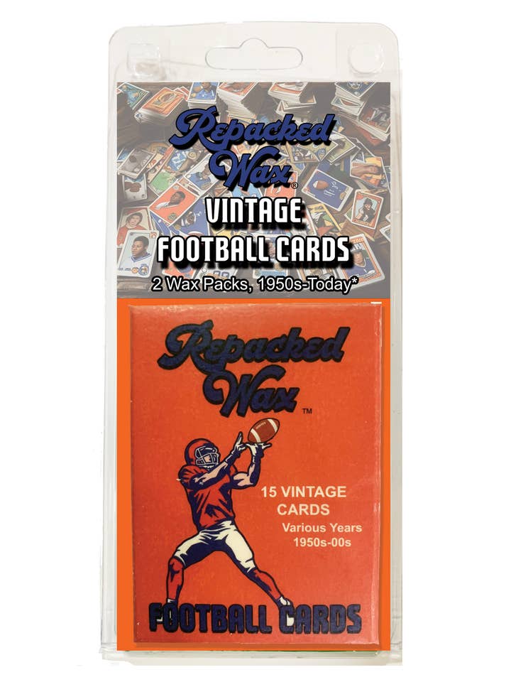 Repacked Wax Football Cards Wax Pack 2-Pack Hanger for wholesale by Repacked Wax