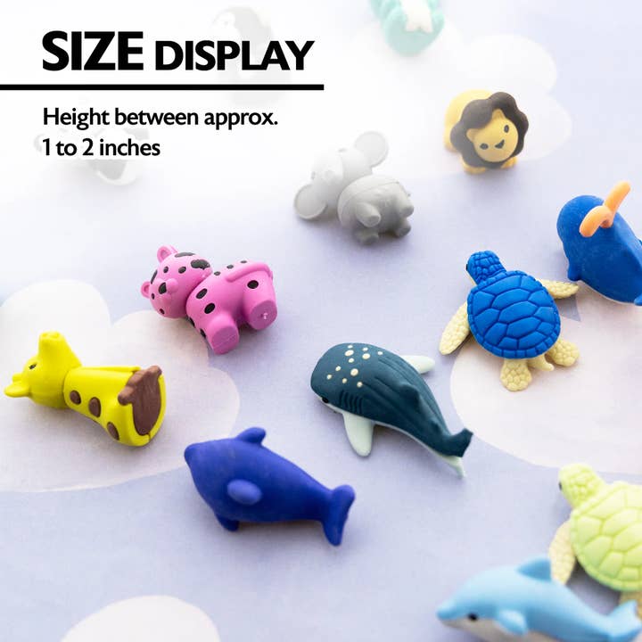 Luna Office Supply - Everyday Essential - Wholesale Eraser – Child - Wildlife Adventures 3D Eraser Sets3