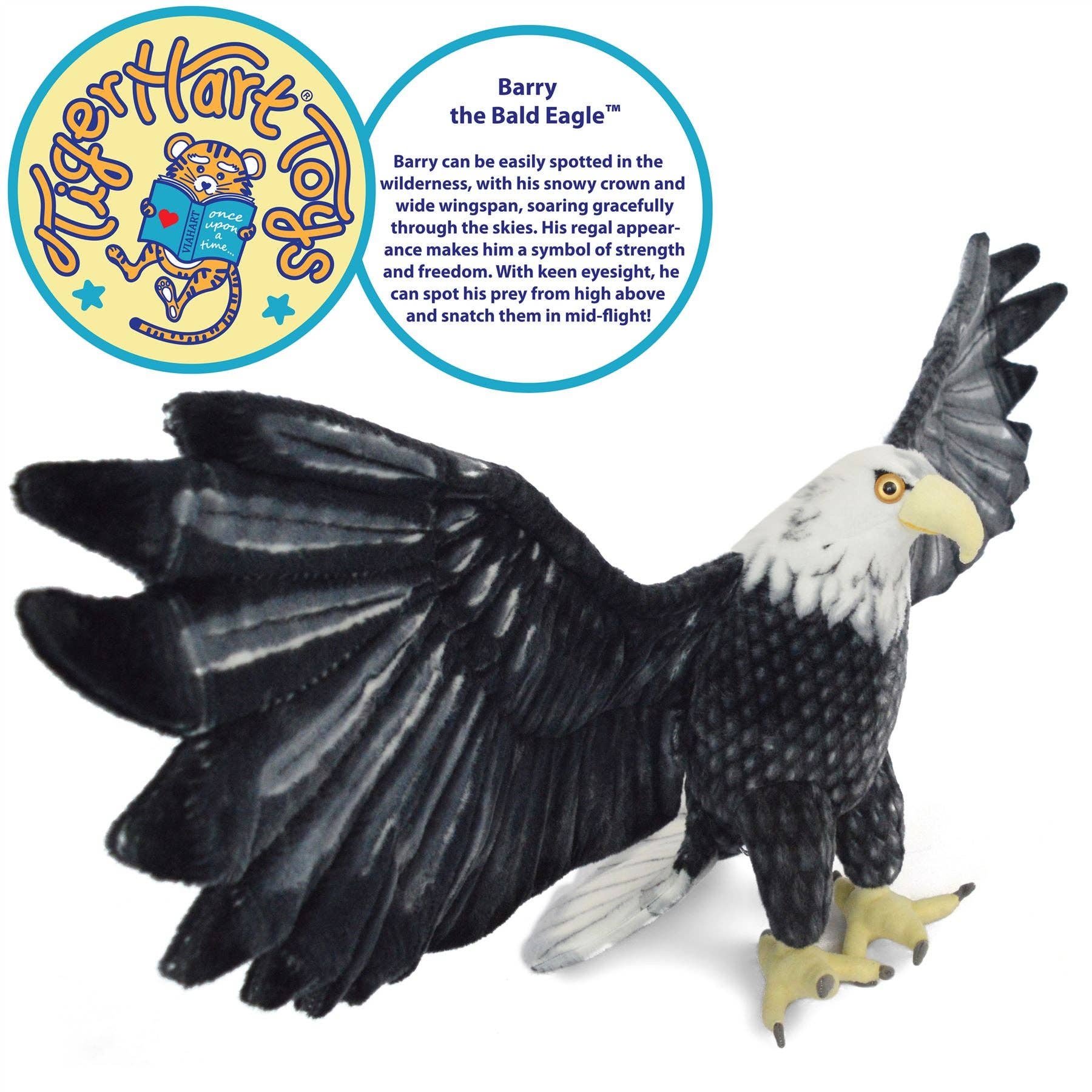 VIAHART Toy Co. – wholesale Stuffed/plush toy – Kids & baby – Barry The Bald Eagle | 57 Inch Stuffed Animal Plush1