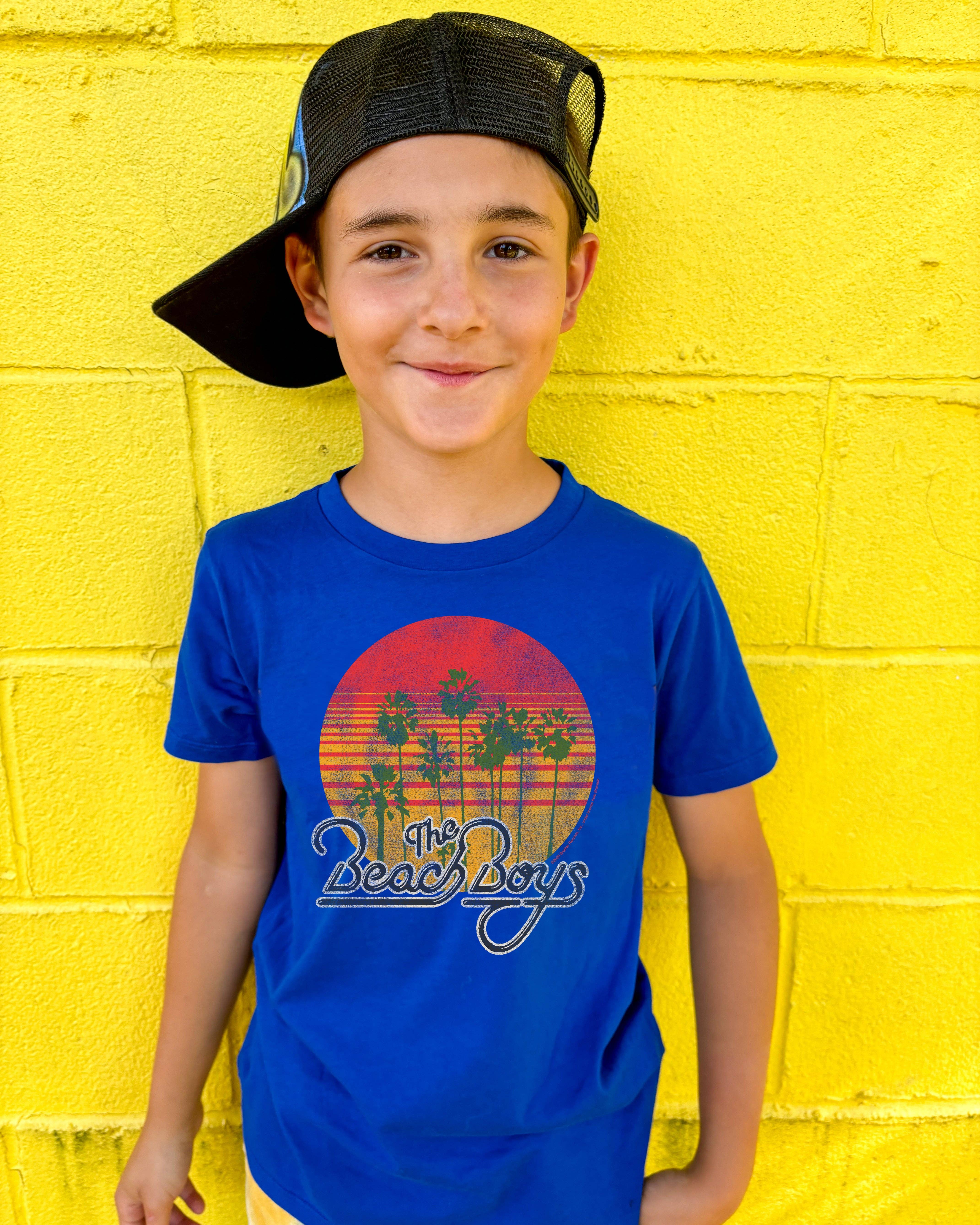 Rowdy Sprout - Wholesale T-shirt met zeefdruk - Kinderen - Beach Boys Cali Sun T-shirt - Blauw1
