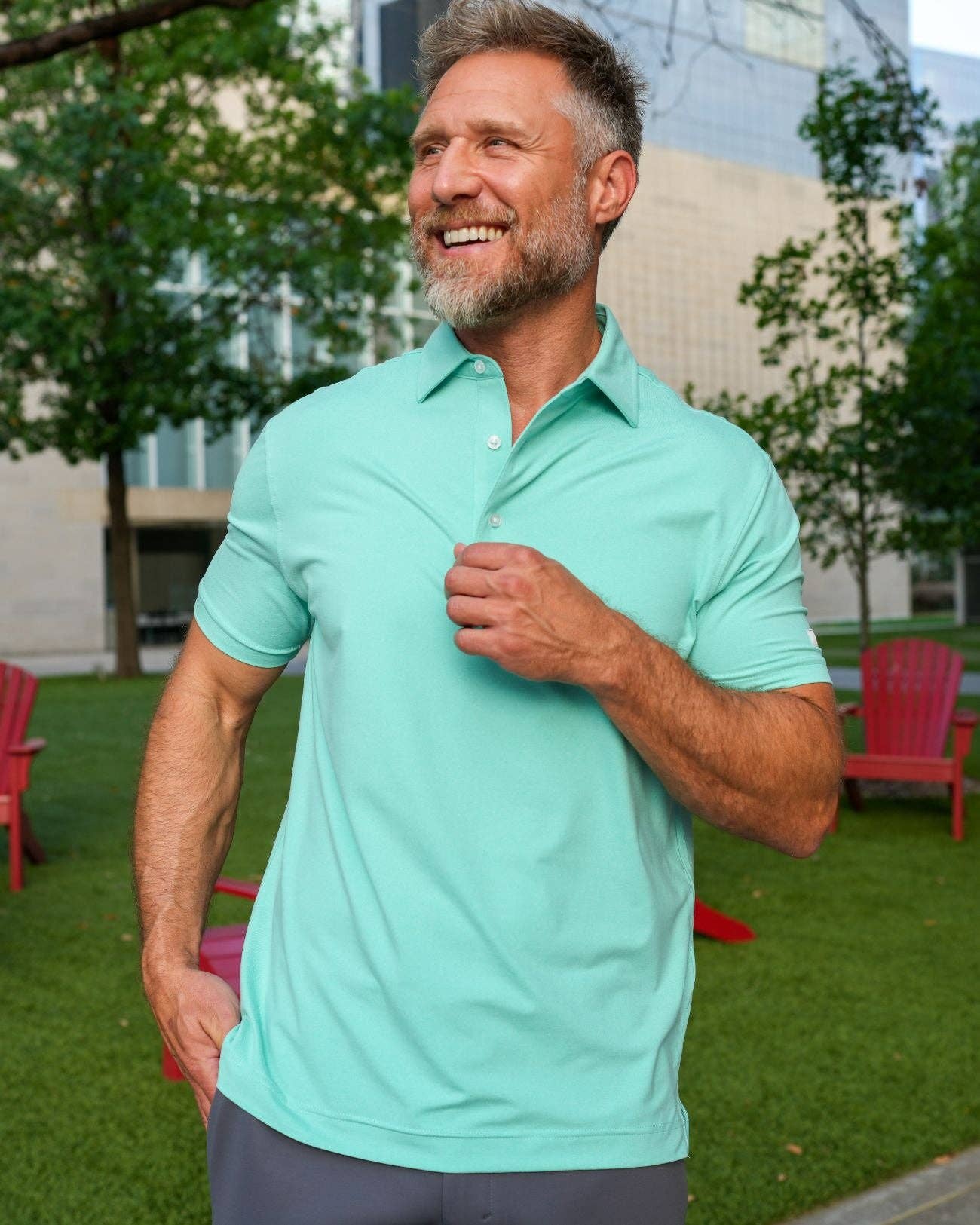 USA Palm - Wholesale Polo - Men's - Heathered Polo50