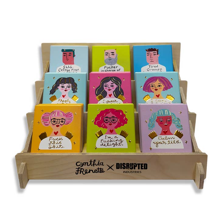 Disrupted Industries - Wholesale Coasters - Deluxe Ceramic Coaster Bundles - Display Included3