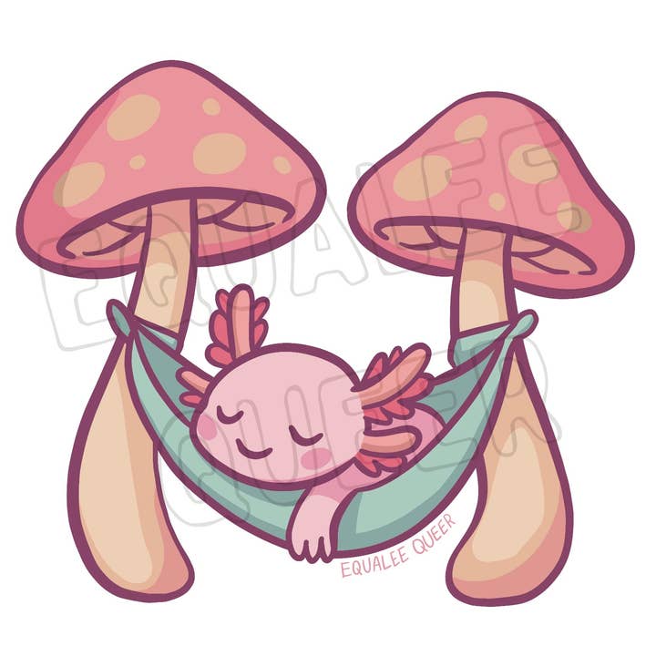 Søvnig axolotl for engroshandel hos EquaLee Queer