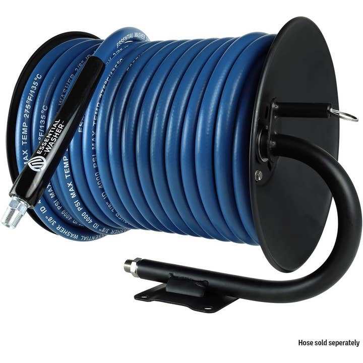 Essential Washer - Wholesale Tool Set - 100' FT Pressure Washer Hose Reel Kit | 8 FT Whip Line5