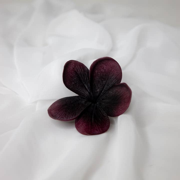 Realistic Artificial Flowers - Wholesale Artificial flowers - Midnight Frangipani Flowerhead ( 6 Pack )- Realistic Artificial Flowers1