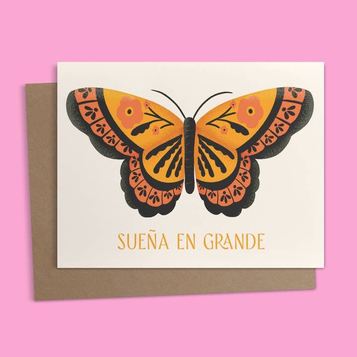 Ana Peake - Wholesale Everyday Greeting Card - Sueña en Grande Spanish Greeting Card