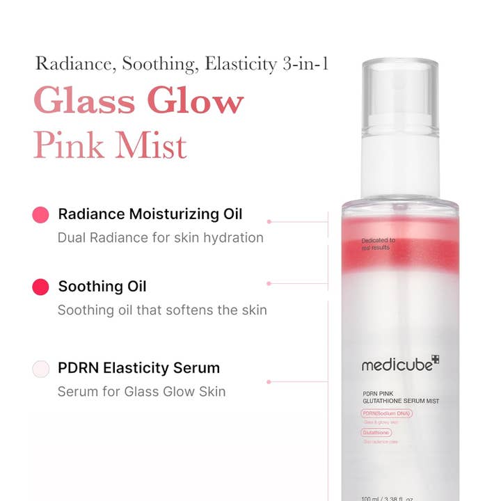 MEHIAZ - Wholesale Facial Serum/Concentrate - medicube Pink Glutathione Spray Serum – Radiant Skin 3.38oz2