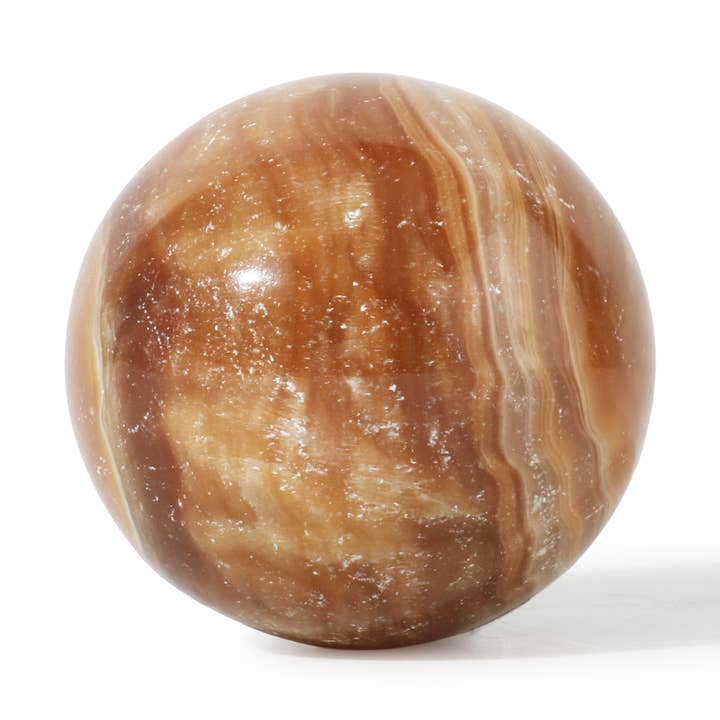Golden Calcite Sphere for wholesale by Stonebridge Imports