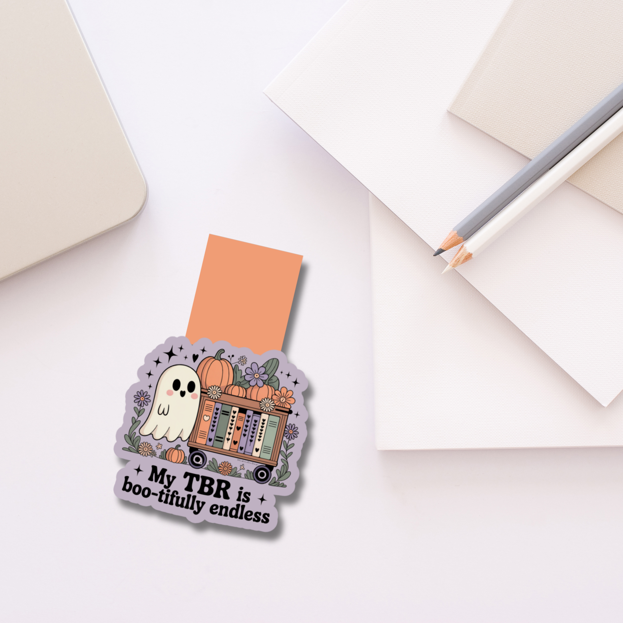 Auburn Row Design – wholesale Bookmark – My TBR is Boo-tifully Endless Magnetic Bookmark8