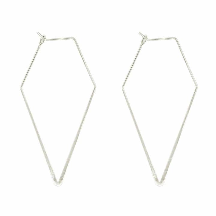 Silver Plated Spades Earrings for engroshandel hos Juulry