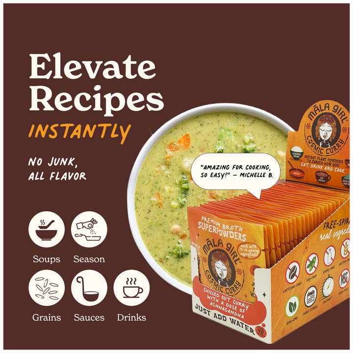 māla girl - Wholesale Broth - Superfood Broth Powder + Instant Soup Base w/ Ashwagandha3