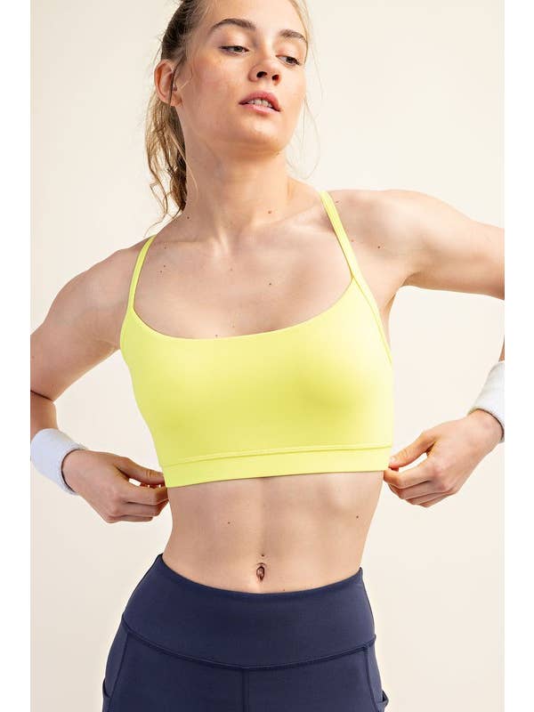 Sunday Morning - Wholesale Sports Bra - Women's - T479937 RACER BACK RECYCLED BUTTER SOFT BRA TOP