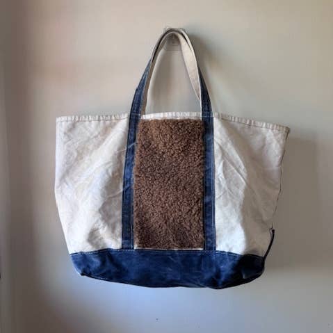 Vintage LL Bean Boat & Tote Upcycled Bag for wholesale by Shop Vintage Alley