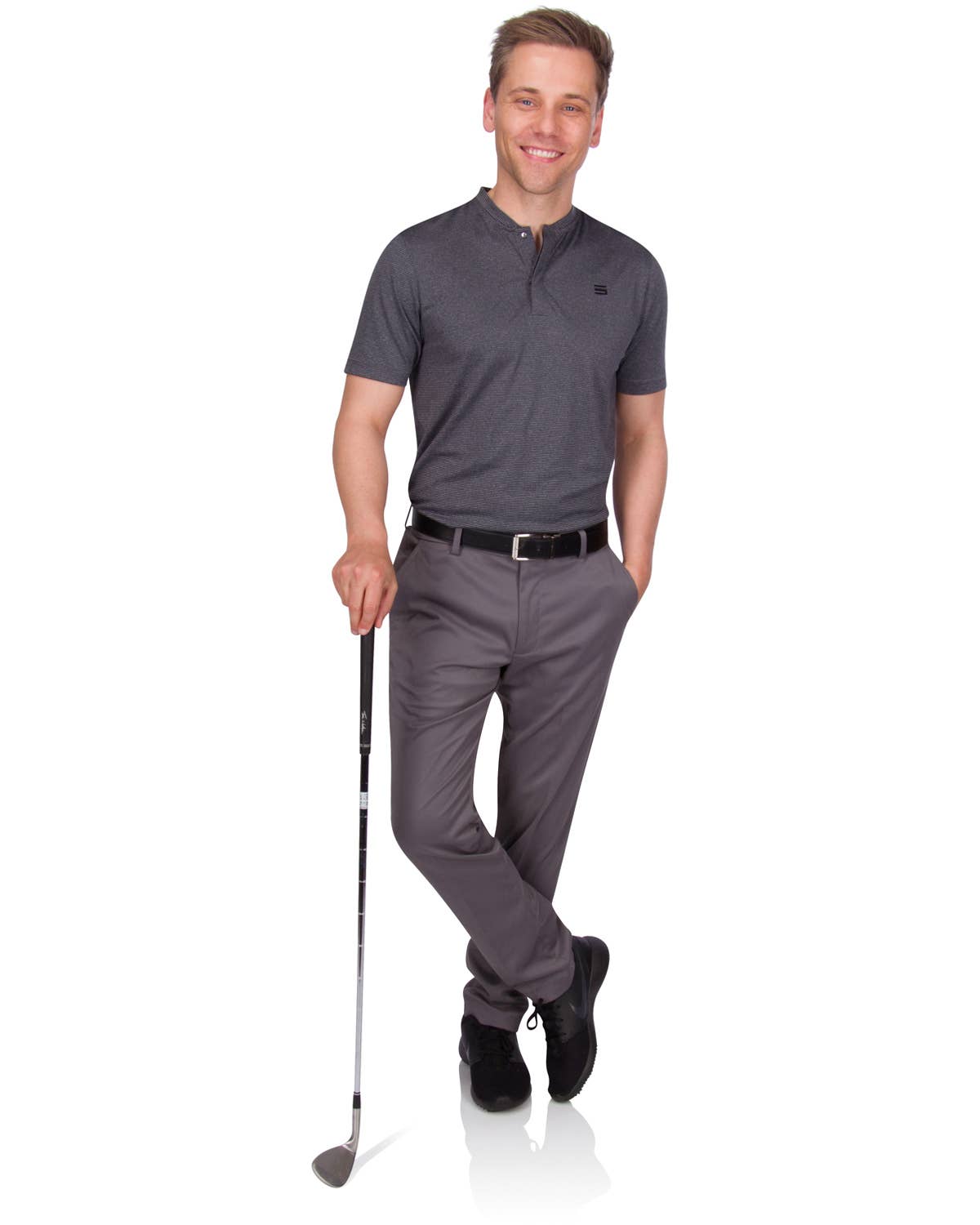 Three Sixty Six - Venta al por mayor Polo - Hombre - Camisas de golf sin cuello para hombre, de secado rápido, elásticas en 4 direcciones3