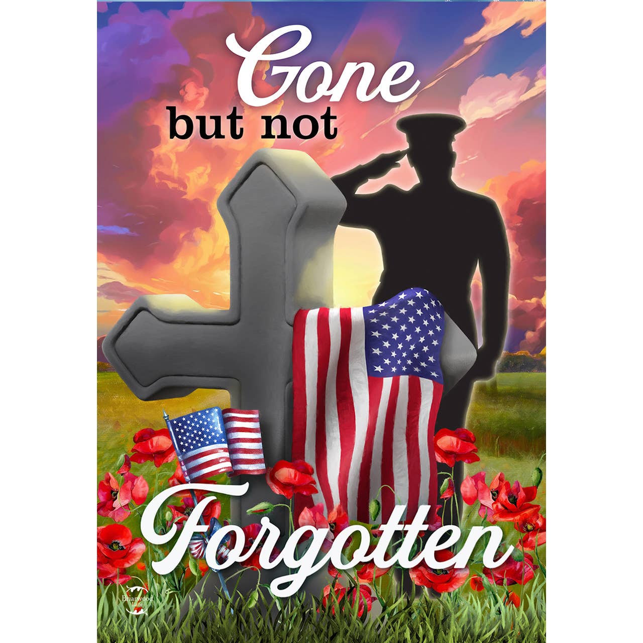 Briarwood Lane - Vente Drapeaux - Drapeau de jardin militaire disparu mais pas oublié1