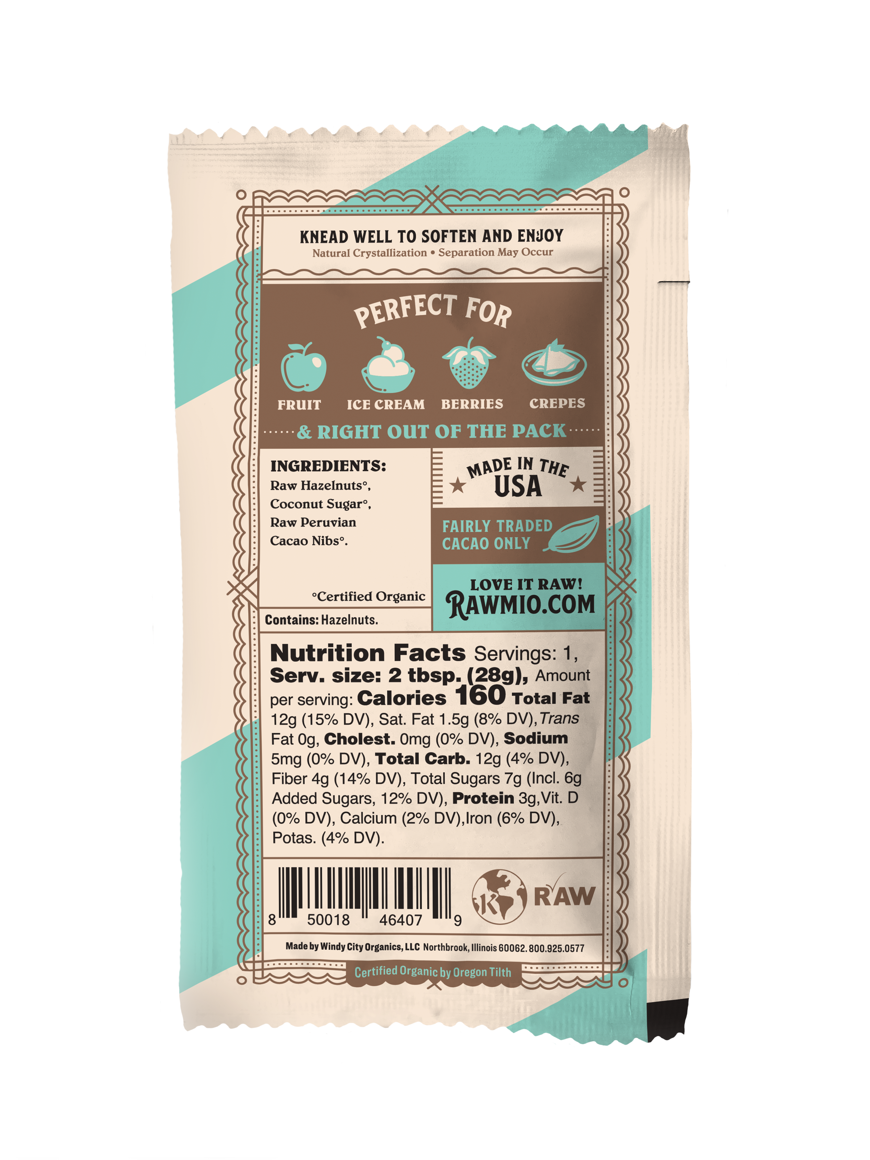 Windy City Organics – Engroshandel Nøddesmør – Chocolate hasselnødspålæg8