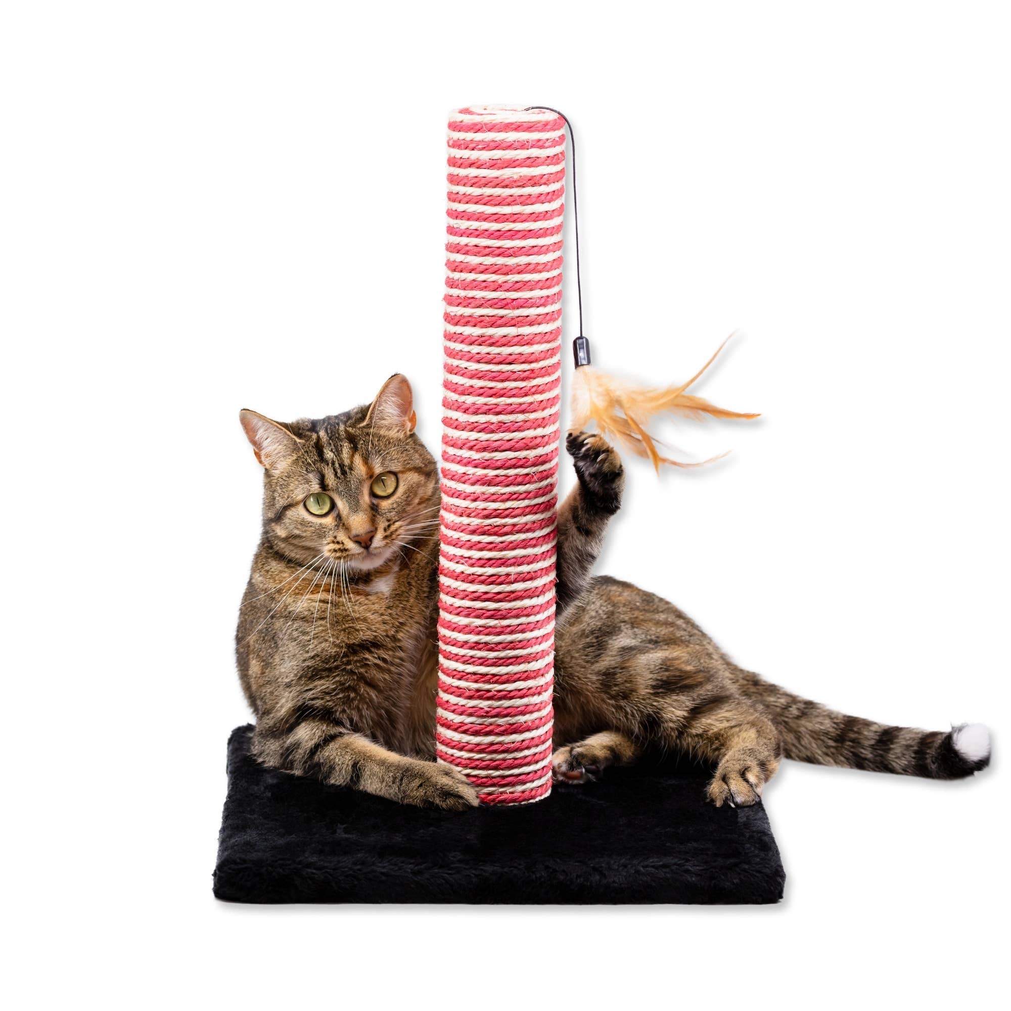 Midlee Designs - Wholesale Pet Scratcher - Cat - Midlee Candy Cane Christmas Cat Scratcher Post