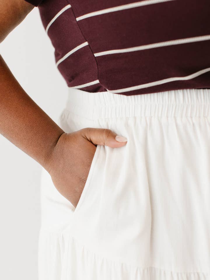 The Main Street Exchange - Wholesale Skirt - Women's - 'Addison' Tiered Maxi Skirt14