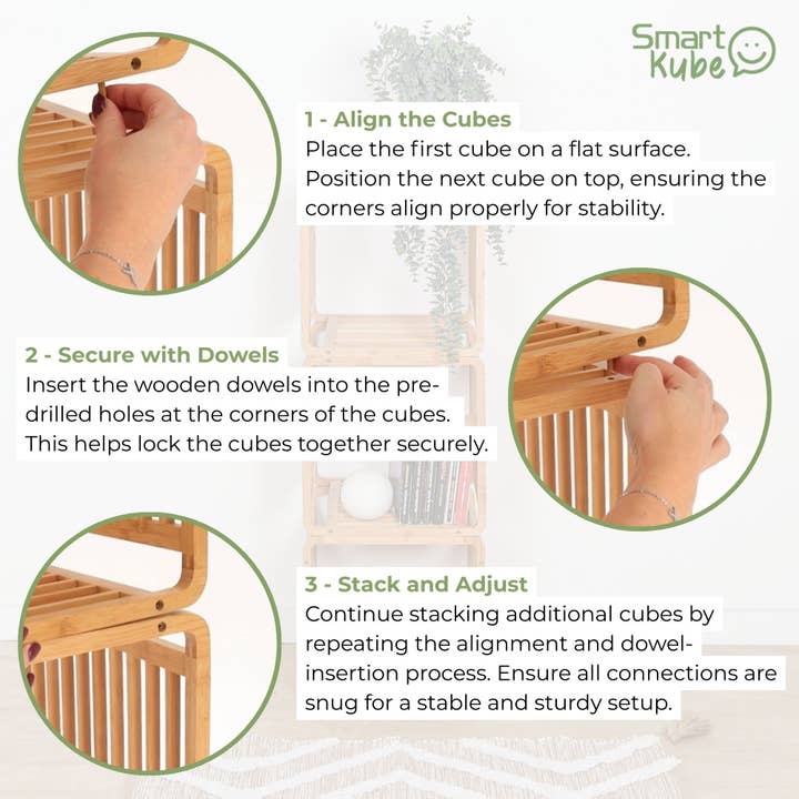 Smart Kube Natural Bamboo – 13" (1 Cube ) for wholesale on Faire6