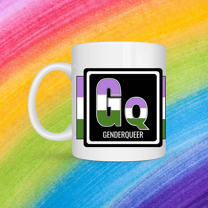 Genderqueer Pride Mug for wholesale by Elements Of Pride