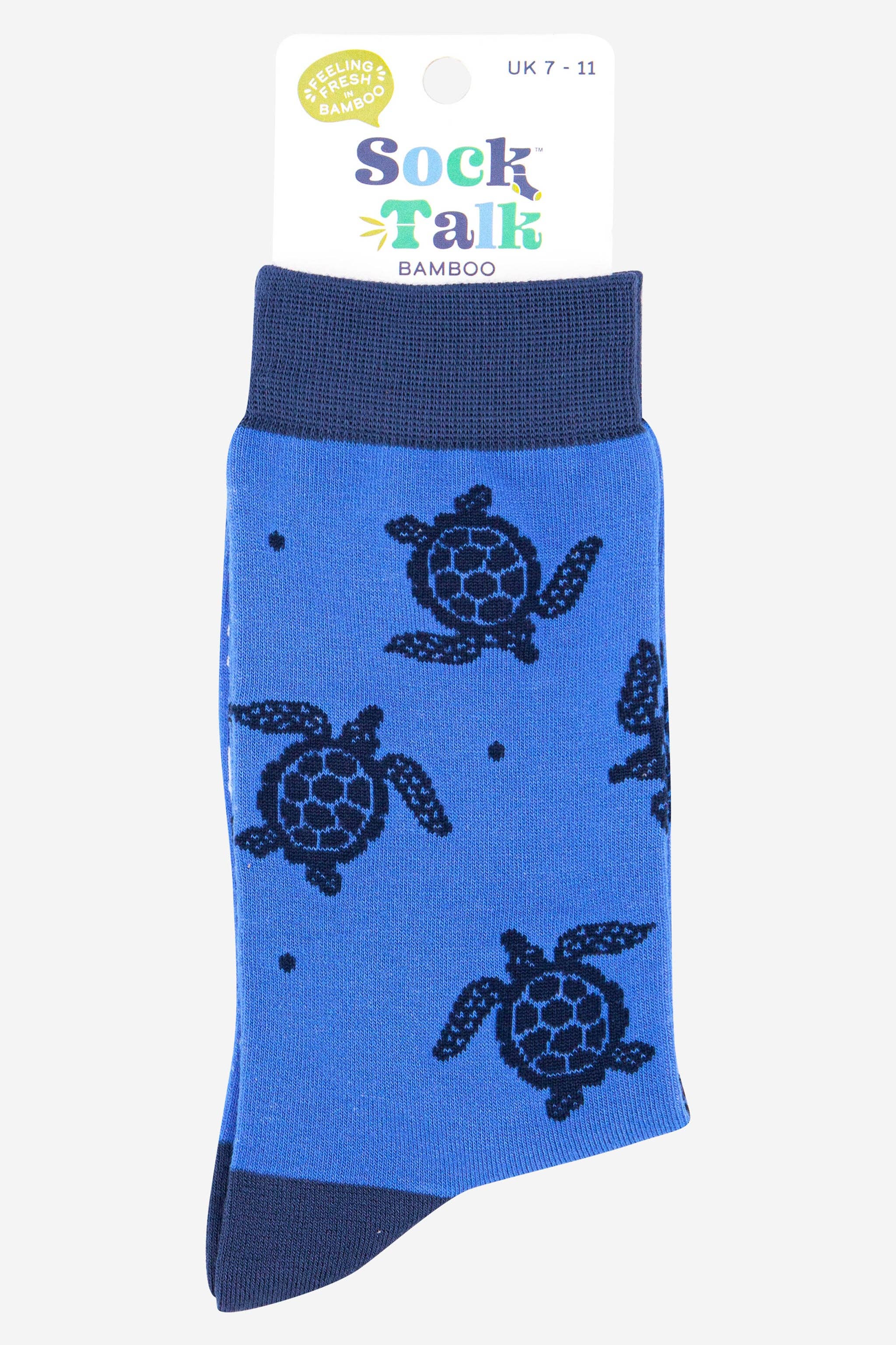 Sock Talk – wholesale Socks – Men's – Men's Sea Turtle Print Bamboo Socks3