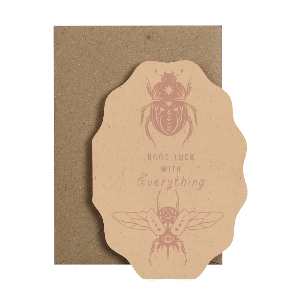 I am Roxanne - Wholesale Good Luck Card - Beetle Good Luck Card | Good Luck Cards | Eco Friendly Cards1