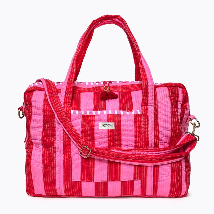 Grande borsa da viaggio "BOLD Stripes" Love per la vendita all'ingrosso da parte di kikooni