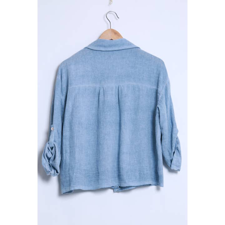 Shyloh - Wholesale Button Down Shirt - Women's - Linen cotton top 1578212