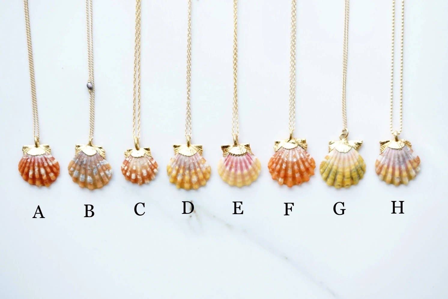 Rise Hawaii Jewelry - Wholesale Pendant/Charm Necklace - Sunrise Shell Necklace