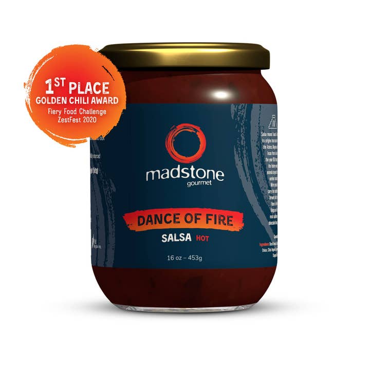 Dance of Fire Salsa for wholesale by Flavor & Fire - Madstone - Clamlube Brand Hot Sauce