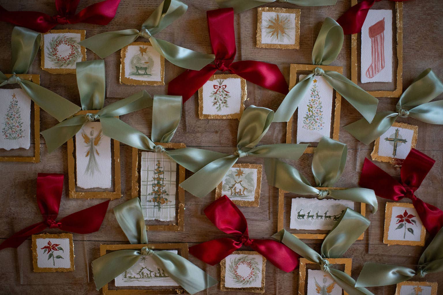 Porter Rivers Art - Wholesale Ornament - The Manger - Hand Painted Watercolor Ornament 1