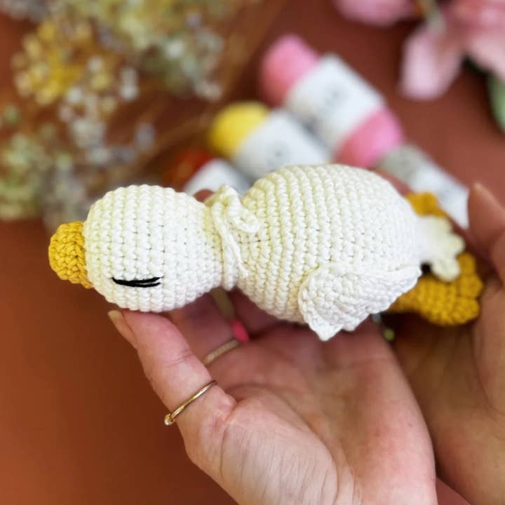 Creative World of Crafts - Wholesale Knitting/Crochet Supplies - Knitty Critters - Pouch Pals - Graham Goose0