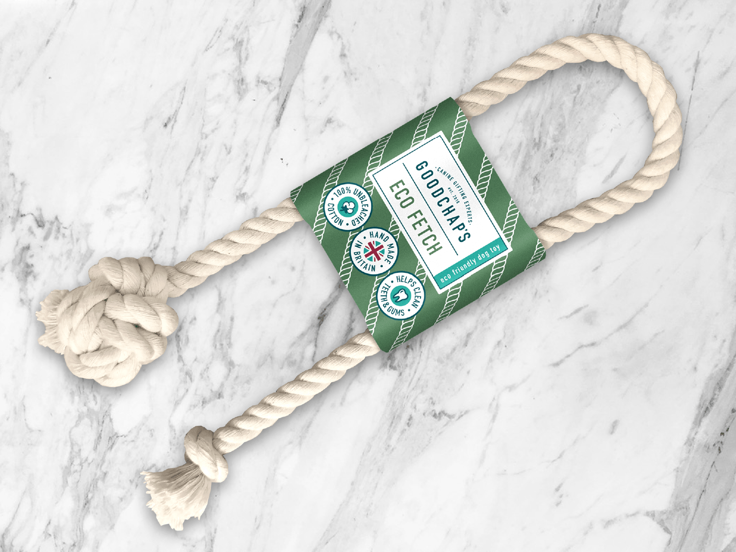 Goodchap's - Vendita all'ingrosso Giocattolo di corda - Cani - Gioco per cani Eco Fetch con corda 100% cotone naturale7