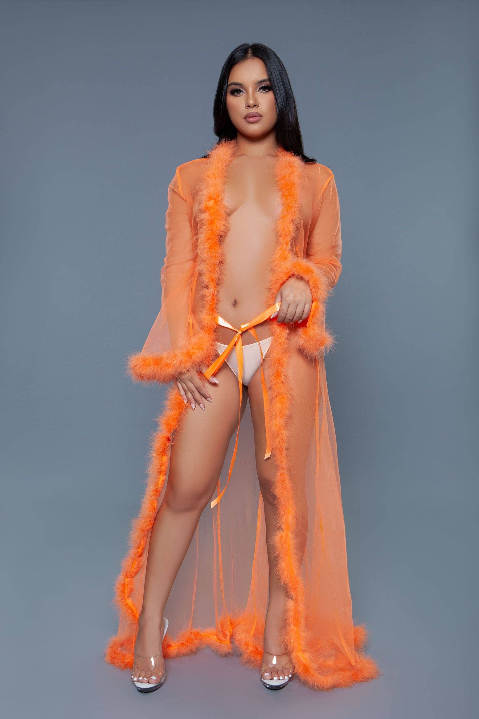 BeWicked - Wholesale Robe - Women's - BW1650 Marabou Robe11