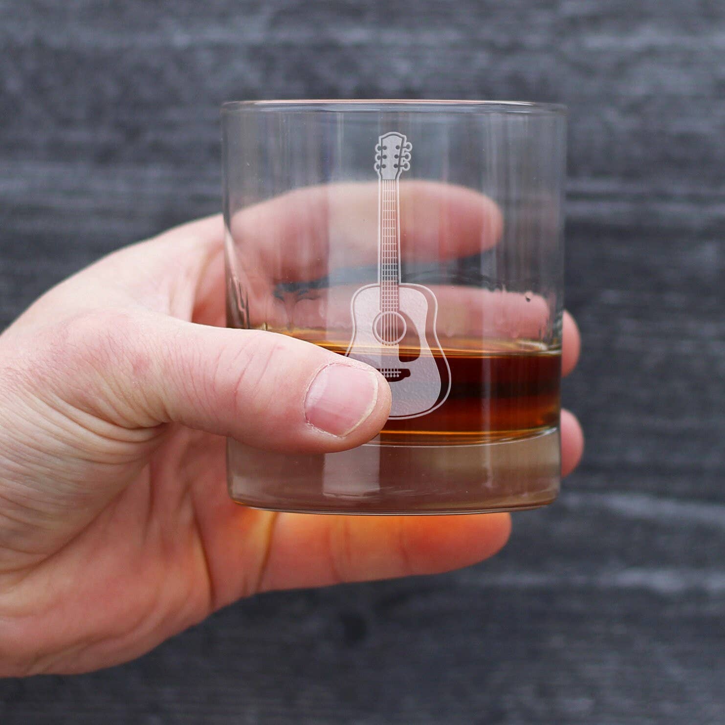 bevvee - Wholesale Cocktail/Liquor Glass - Acoustic Guitar Whiskey Rocks Glass - Musician Gifts3