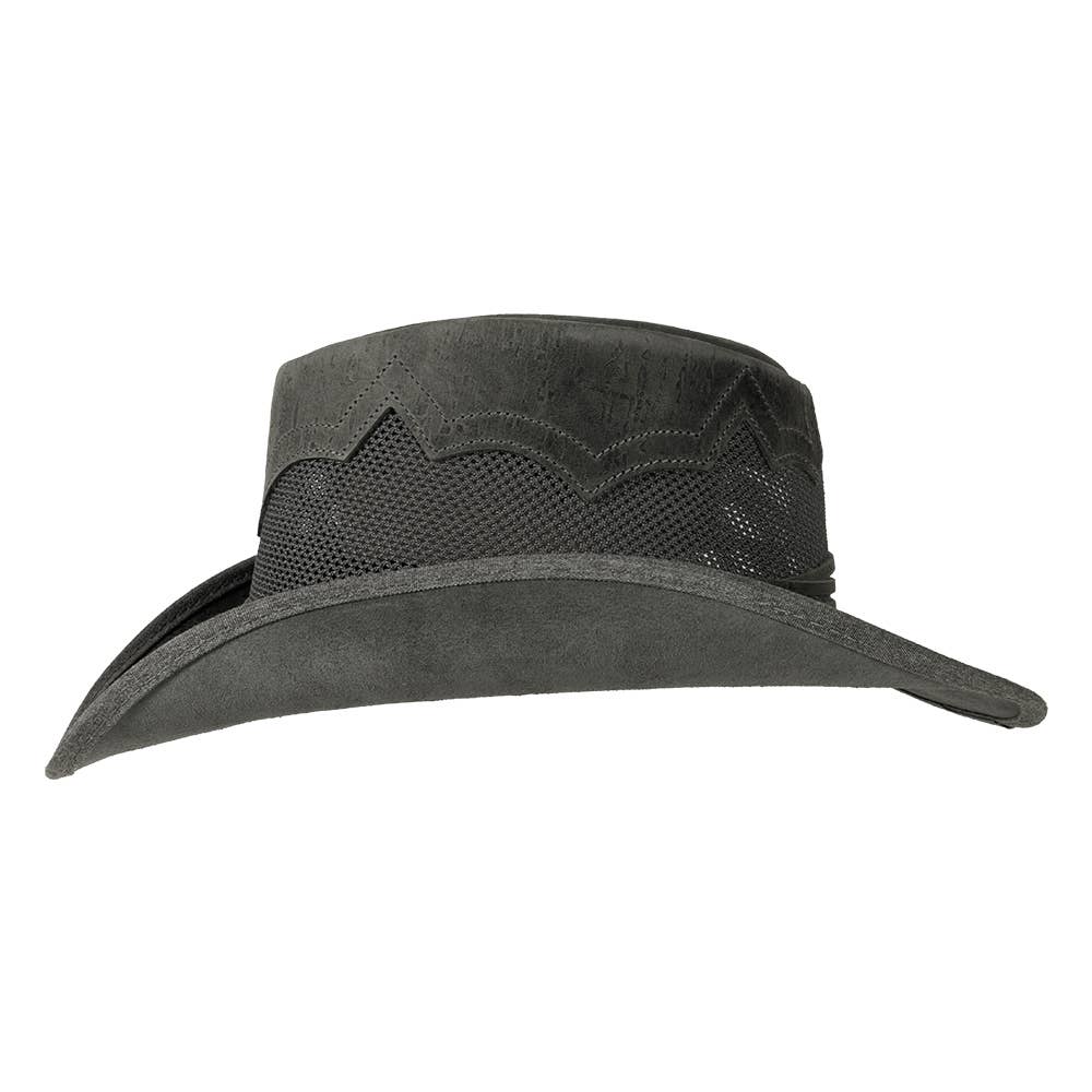 American Hat Makers – Engroshandel Cowboyhat - Unisex – Outback Læder Cowboyhat - Stil Stampede5