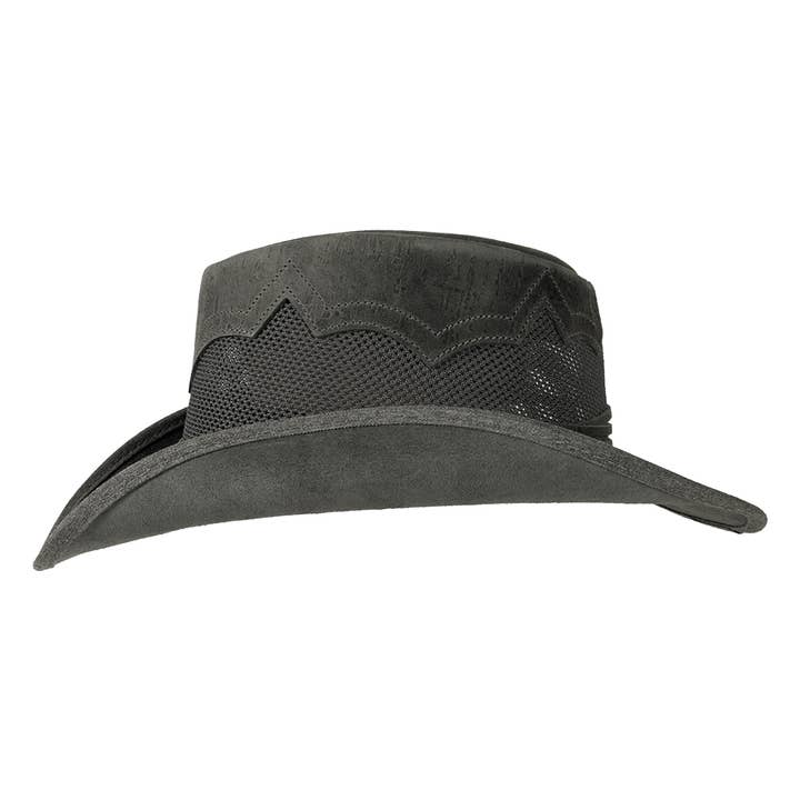American Hat Makers – Engroshandel Cowboyhat - Unisex – Outback Læder Cowboyhat - Stil Stampede5