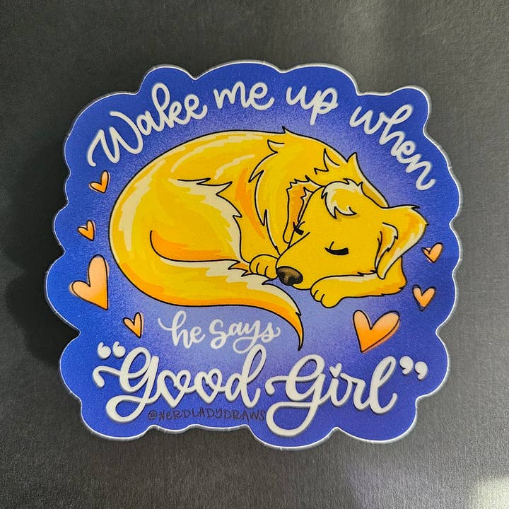 Nerd Lady Designs - Wholesale Sticker - Romantic Dog Sticker0