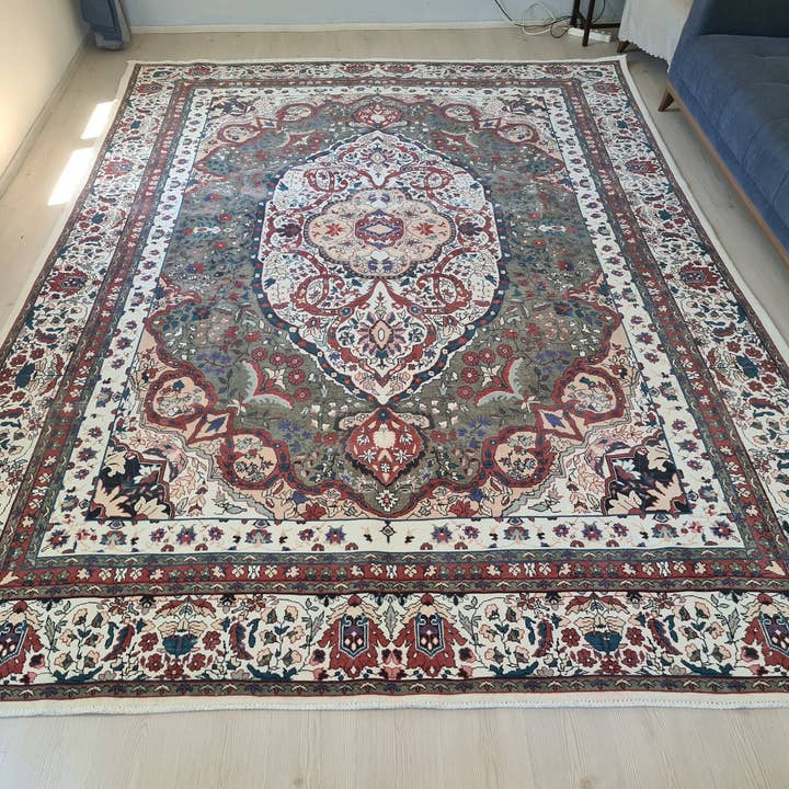 Oversize Hand-Knotted Wool Rug: Persian Design Oriental Carpet for wholesale by MesopotamiaRugs