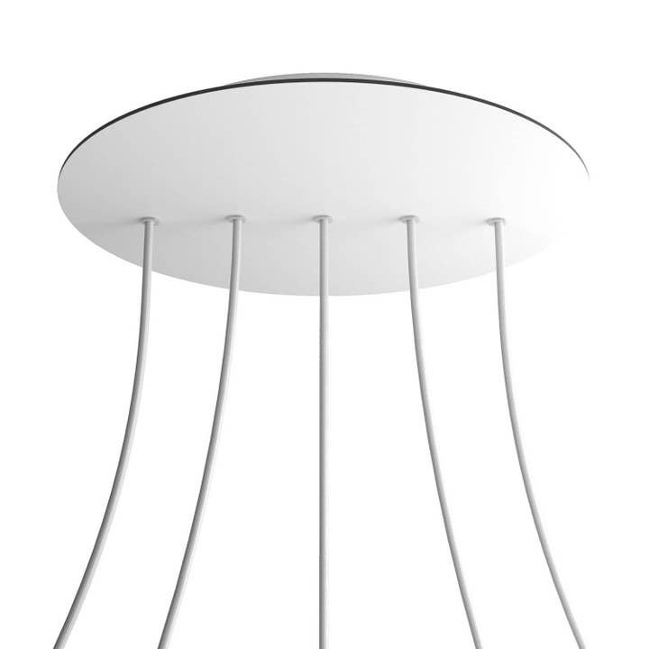 XXL roset, Rose-One rund, diameter 400 mm med 5 huller på linje og 4 for engroshandel hos LIGHTINUP S.R.L.