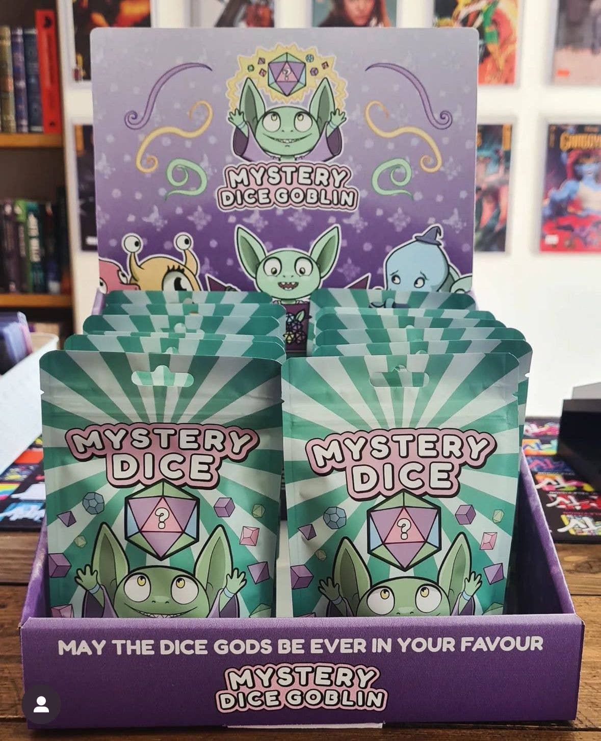 Mystery Dice Goblin – wholesale Retailer display – Paper & novelty – POS Stand0