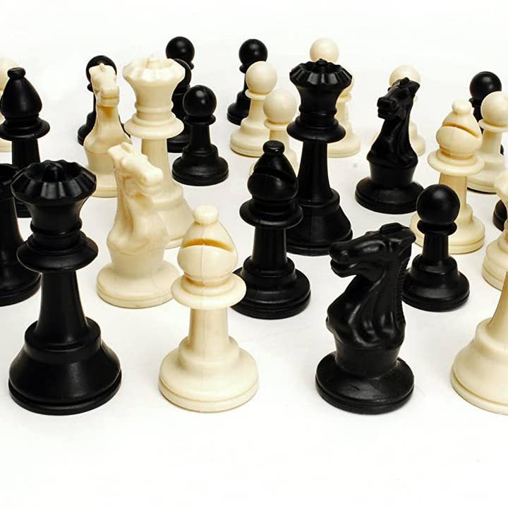 Wood Expressions - Wholesale Board Game - WE Games Ultimate Compact Tournament Chess Set with Silicone Chess Board - Heavy Weighted Pieces3