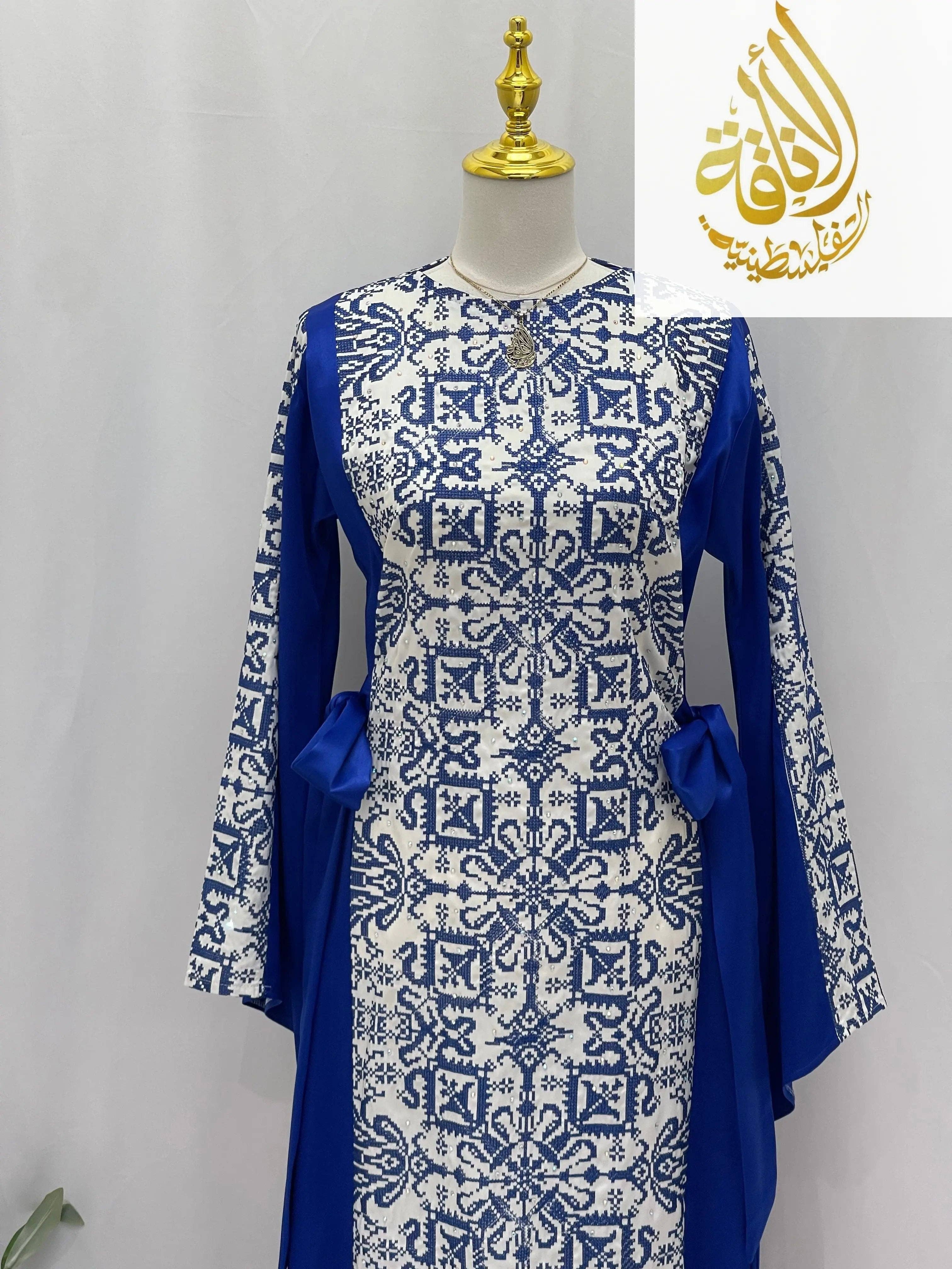 Palestinian Elegance - Wholesale Dress - Women's - Modern Zahra Embroidered Dress | Modest Palestinian Thobe30