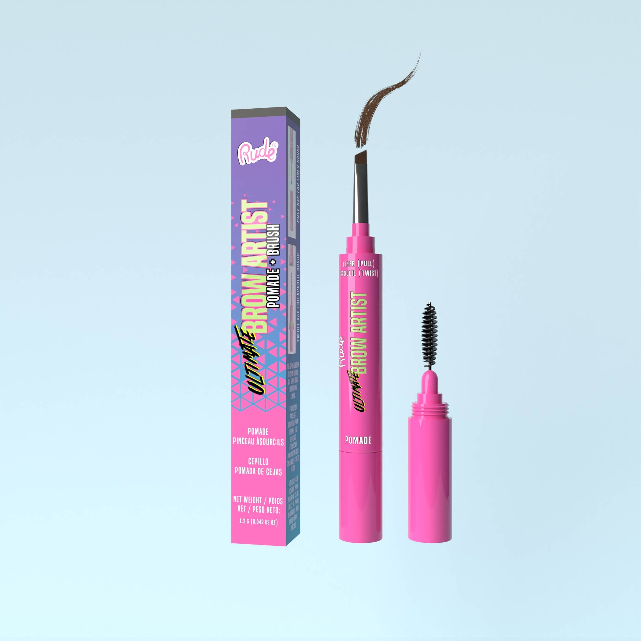 Rude Cosmetics - Wholesale Eyebrow Pencil/Filler - Ultimate Brow Artist - Pomade & Brush2