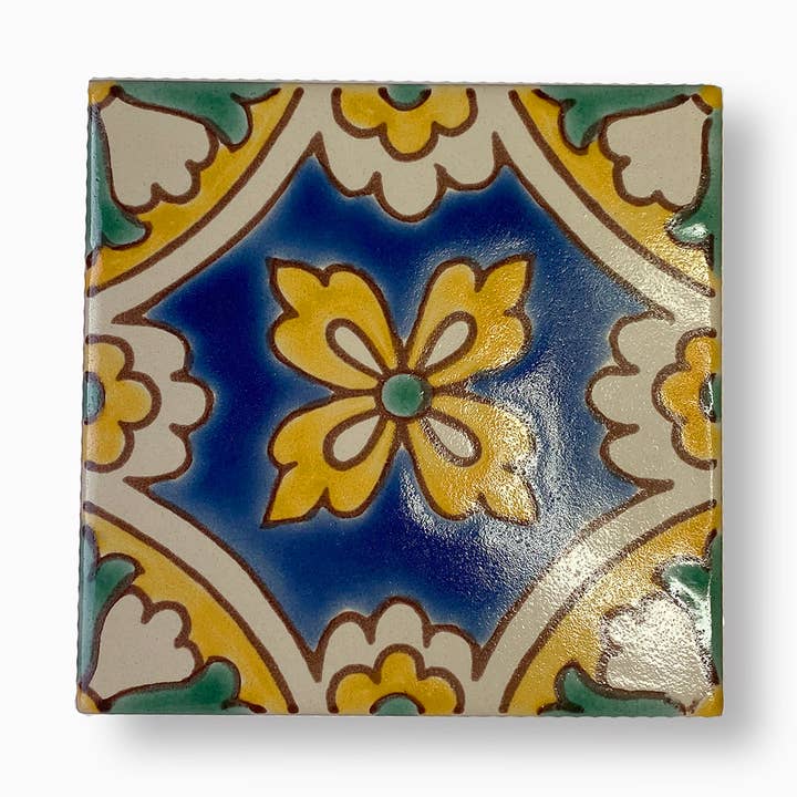 KEF | Decorative Handpainted Ceramic Tile 4"x4" (10x10cm) for wholesale by Dyari
