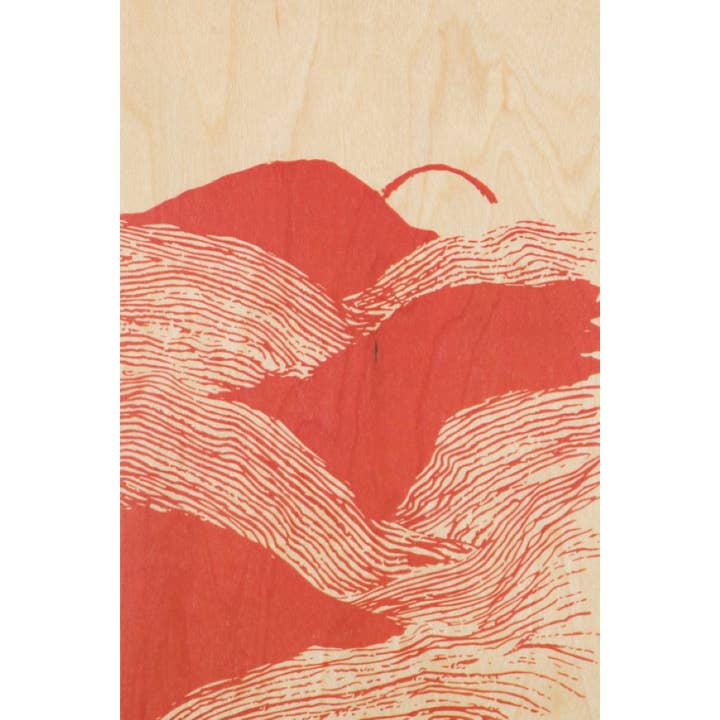 Cartão postal de madeira Paisagens Deserto por atacado de Woodhi