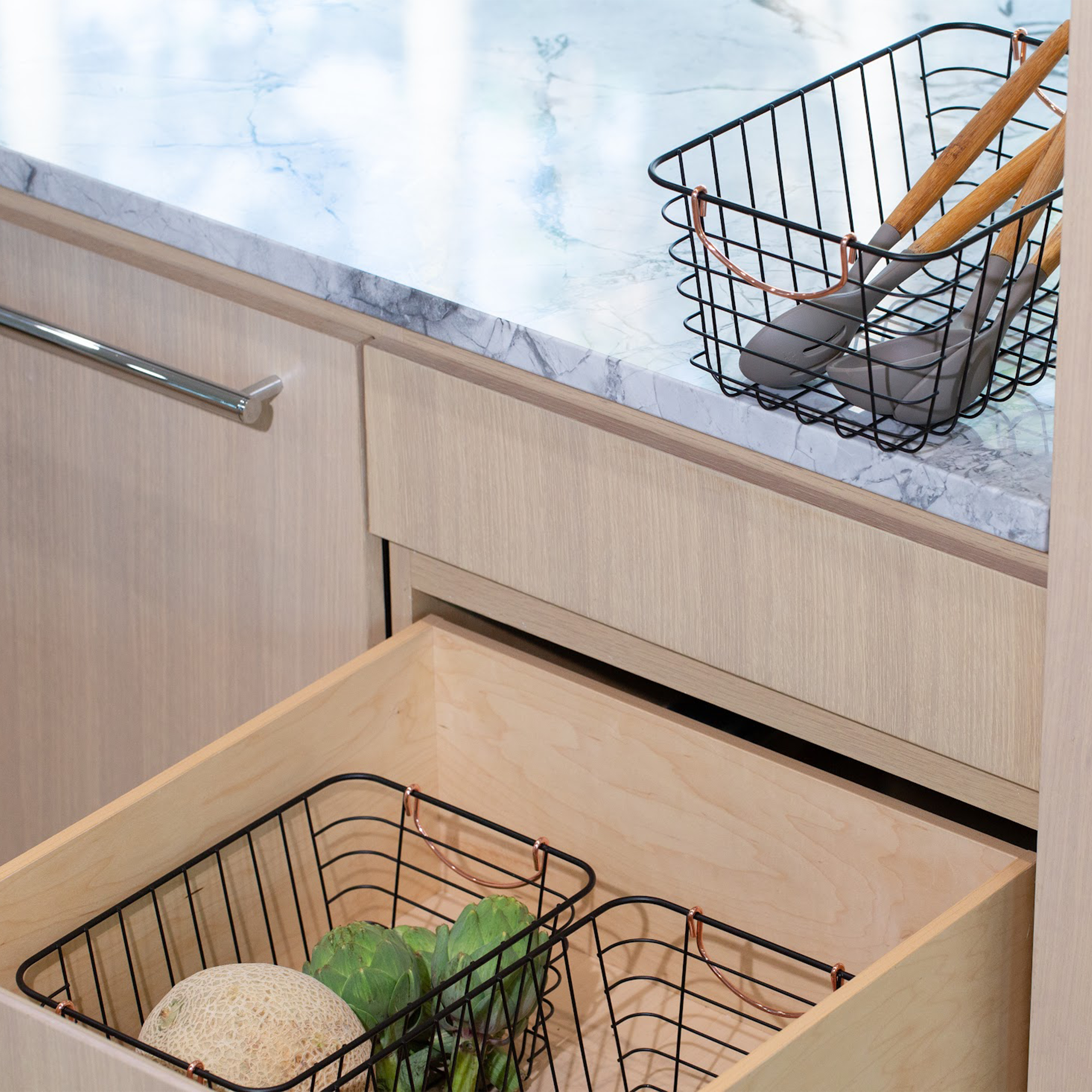 Better Houseware - Wholesale Basket - Copper Handled Wire Baskets7