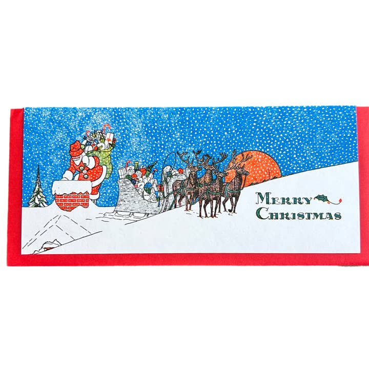 Igloo Letterpress - Wholesale Christmas Card - Merry Christmas Vintage Letterpress Card